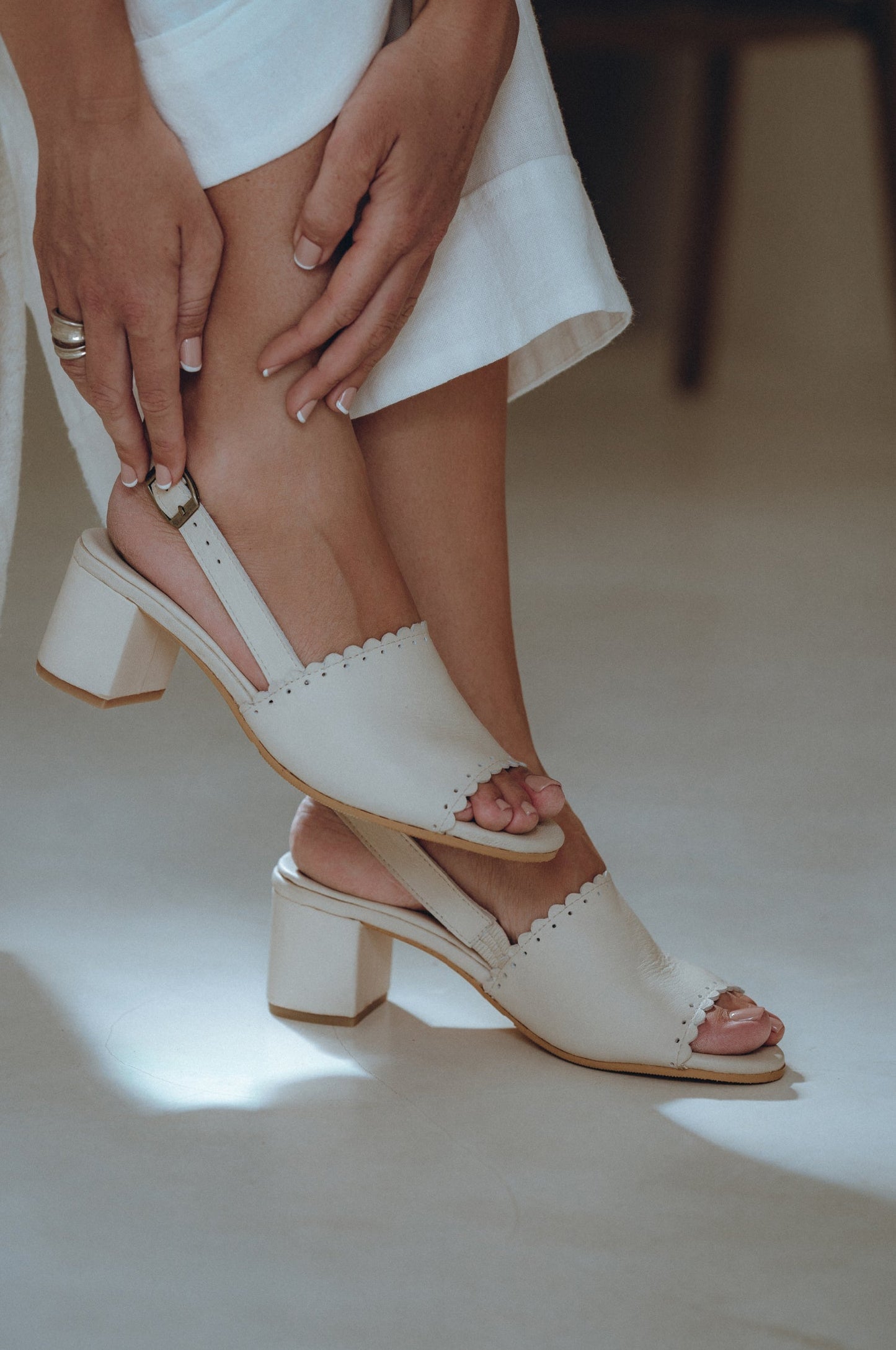 Noelle Linen Sandals